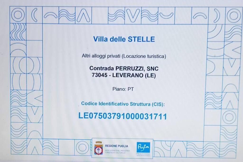 Villa Delle Stelle Con Piscina Leverano Zewnętrze zdjęcie